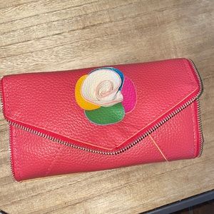 flower clutch wallet
